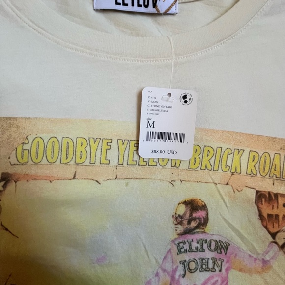 NWT ANTHROPOLOGIE/Letluv Elton John Goodbye Yellow Brick Road Size M - Picture 2 of 6